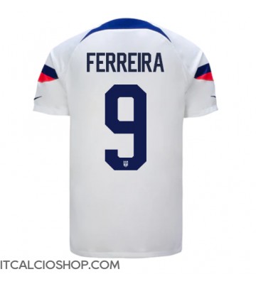 stati Uniti Jesus Ferreira #9 Prima Maglia Mondiali 2022 Manica Corta